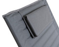 Campingstol foldbar grå/sort 51 x 74 x 74 cm - Sunlife